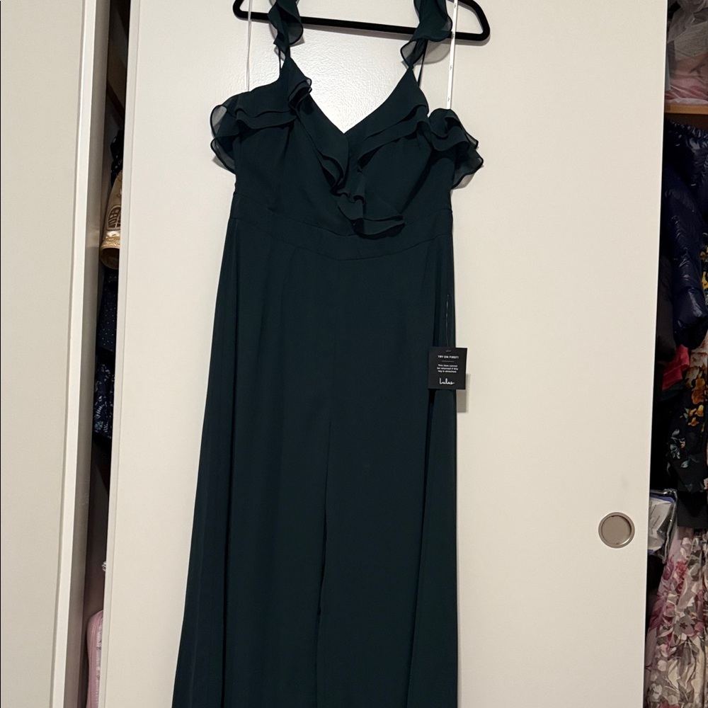 Lulus ruffled jumpsuit